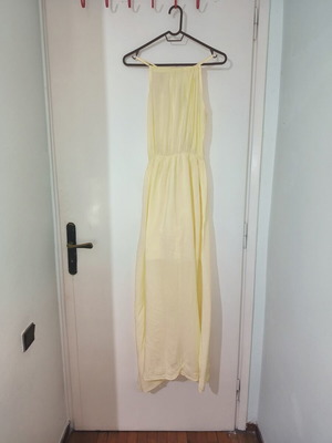 Maxi φόρεμα butteryellow custommade σαν καινούργιο, one size S-M