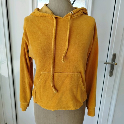 Velvet shirt Bershka orange like new, size S
