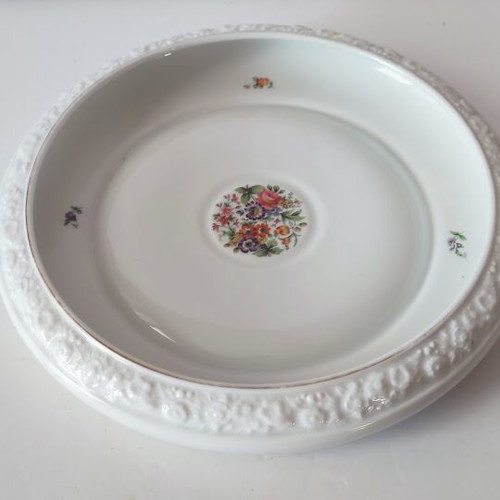 Rosenthal Maria porcelain serving platter with Dresden Flowers design