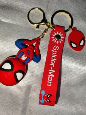 Spider-Man collectible keychain like new, multicolored