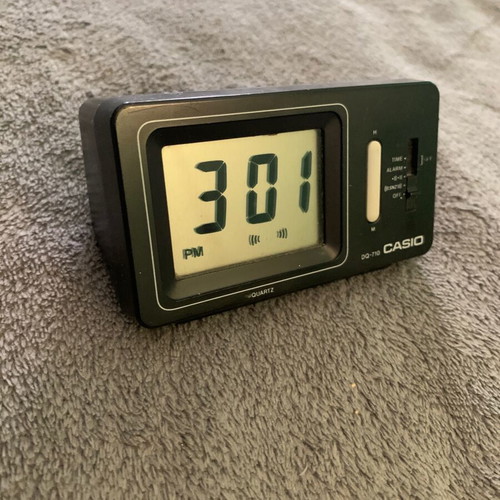 Casio DQ-710 digital desk clock, made in Japan
