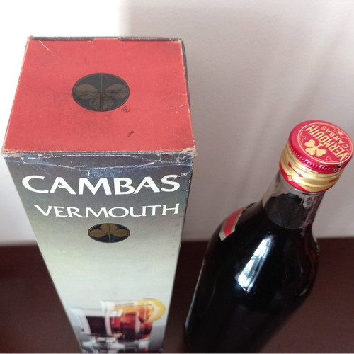 Cambas Vermouth collectible, 1l, 16%, like new, 1970s - 1980s with original box