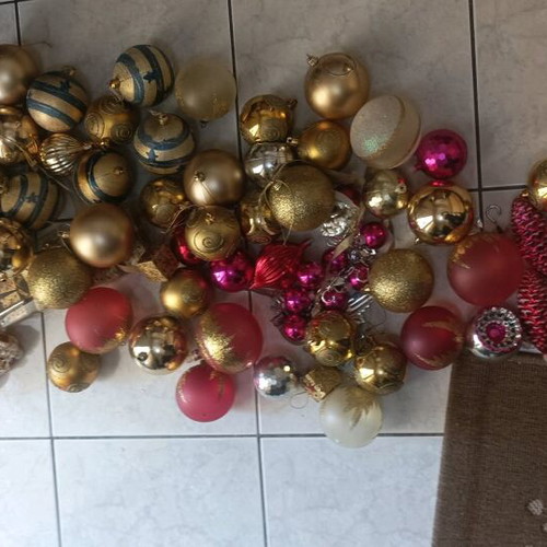 Christmas tree 1.60 meters like new with decorations