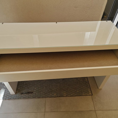 Boudoir vanity set like new with wall mirror