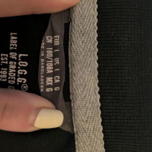 Polo piqué shirt black size L H&M like new