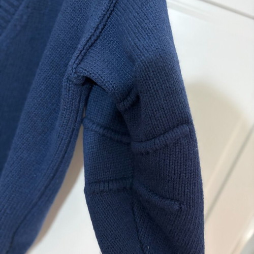 Zara knitted blue cardigan used, size small
