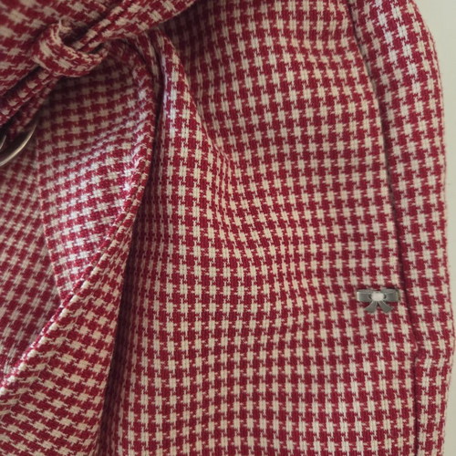 Imperial Italy Plaid Checked High Waist Shorts like new, white and red