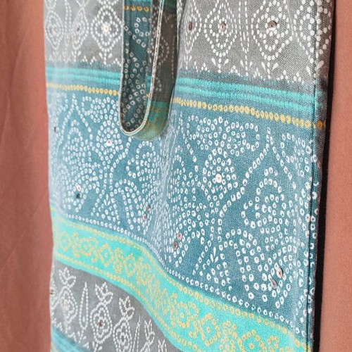 Oysho fabric tote bag like new, multicolored