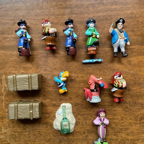 Kinder Surprise figures used, pack of 12 monsters and pirates