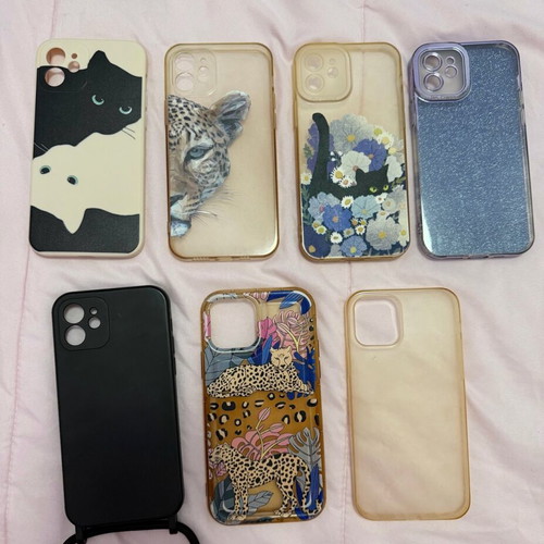iPhone 12 cases used, pack of 7 pieces