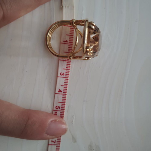 Swarovski jewelry set with ring size 55, like new, gold color