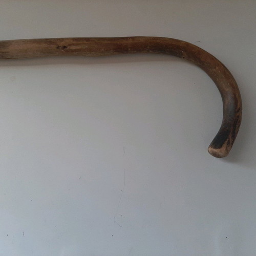 Walking stick 100 years old used, handmade from cornel wood