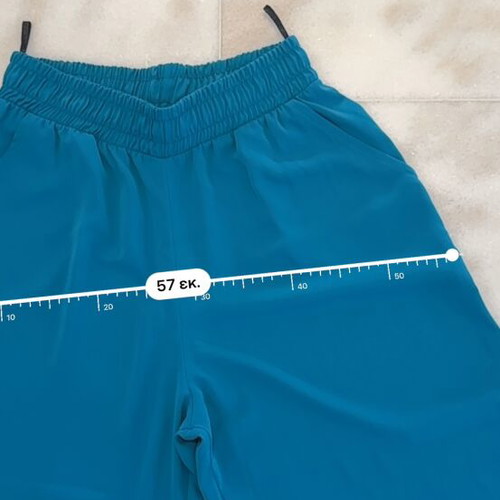 Doretta women's high-waisted pants M/L teal blue, like new