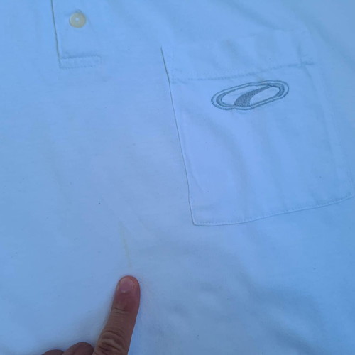 Puma Athletic Wear men's vintage 90s Y2K cotton polo shirt XXL white