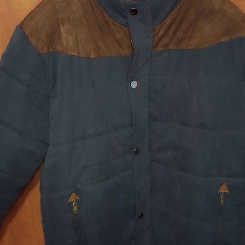 Men's jacket XL new, blue velour