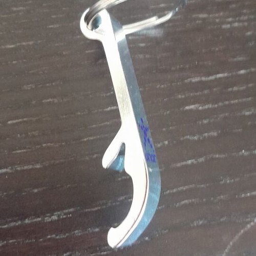 Opap keychain bottle opener, silver
