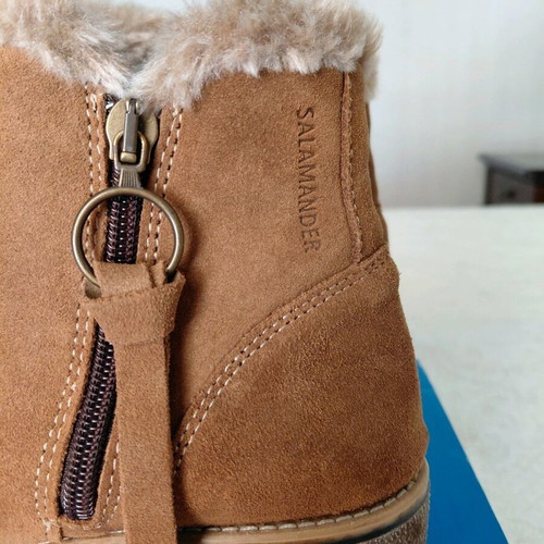 Salamander leather suede ankle boots like new, camel, size 39
