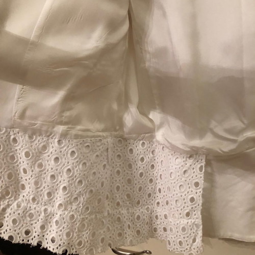 Jupe white jacket with lace inside L