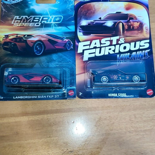 Hot Wheels Honda S2000 and Lamborghini Sian FKP 37 new
