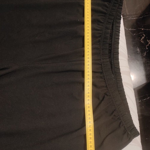 Pants with lace trim 3XL new, very elastic, black