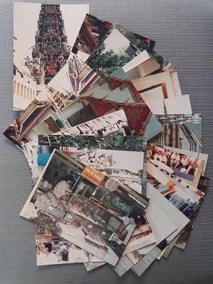 Old photos from Singapore and Thailand early 1980s, 9x12 cm