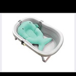 Bath Pillow Mat Turquoise Dolphin Honey Baby like new - 32x48x10cm