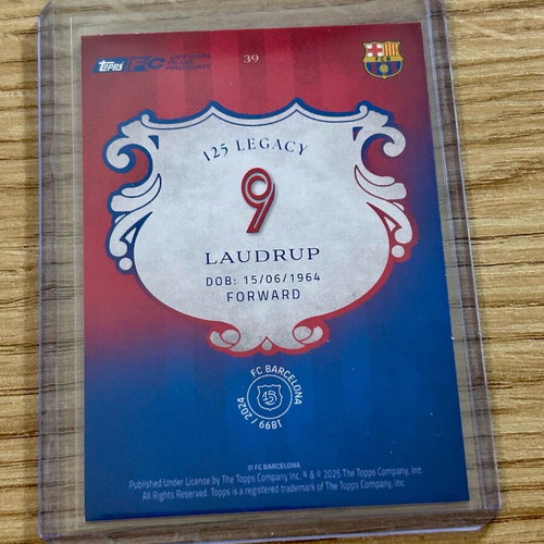 Laudrup Barcelona Topps Legacy 2025 card new