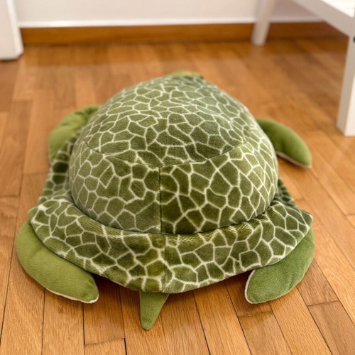 Plush turtle used decorative, dimensions 58x33x17 cm