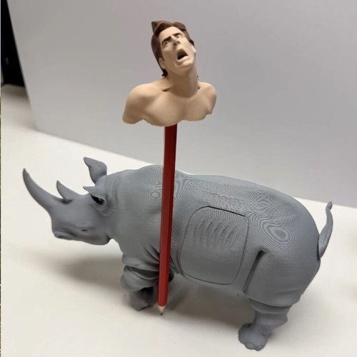 Ace Ventura Rhino Scene Pencil Holder new