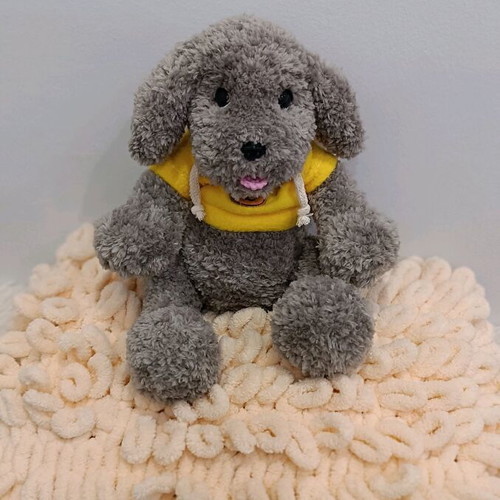 Handmade knitted puppy custom made