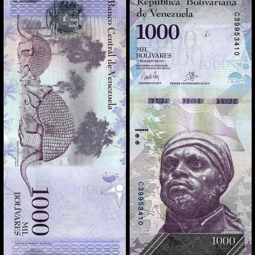 Βενεζουέλα χαρτονόμισμα 1.000 Bolivares 2017, UNC