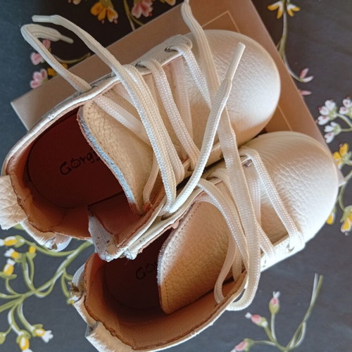 Gorgino white baptism boy boots no20