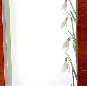 10 φύλλα χαρτί αλληλογραφίας Α4 με σχέδιο κρινακια.