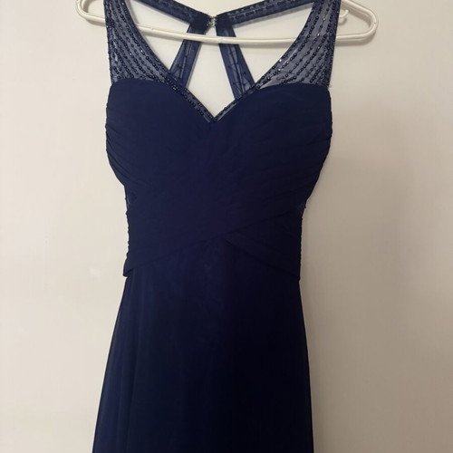 Evening dress, dark blue, size small