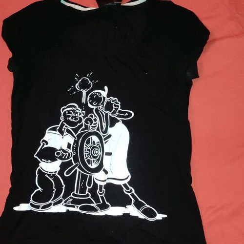 T-shirt Poppay black, size M