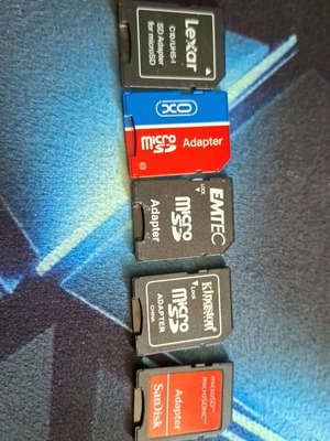 Σετ 5 αντάπτορες microSD σε κάρτα SD Lexar, EMTEC, Kingston, SanDisk και XO