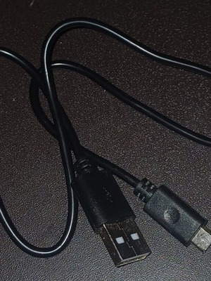 USB-A to Micro-USB cable black for charging and data