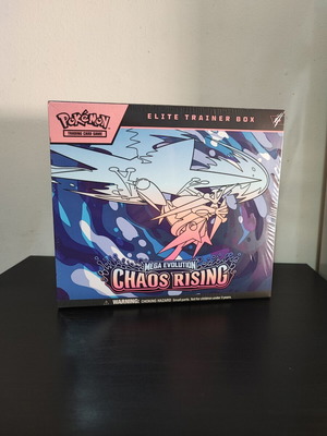 Pokémon Elite Trainer Box Mega Evolution Chaos Rising new