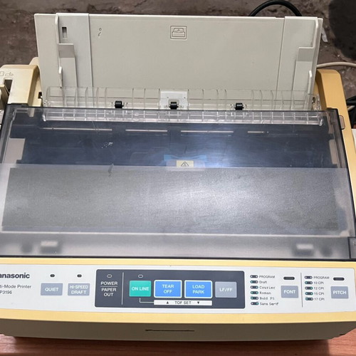 Panasonic KX-P3196 printer used, impact dot matrix 9 pin