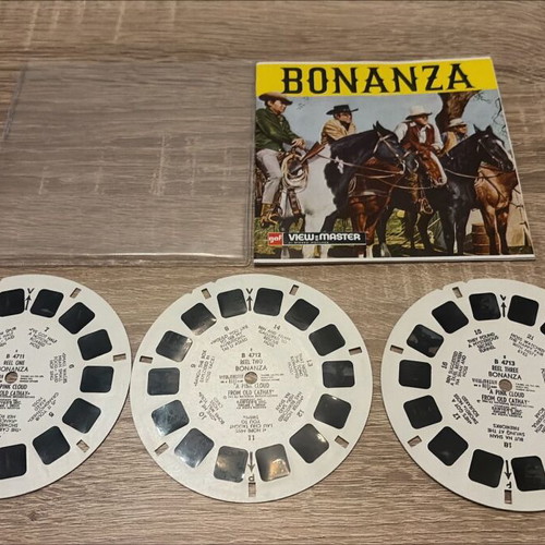 View-Master 3D Vintage Set Bonanza Western Series 1974, like new