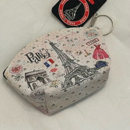 Paris wallet with Eiffel Tower design and rhinestones, new