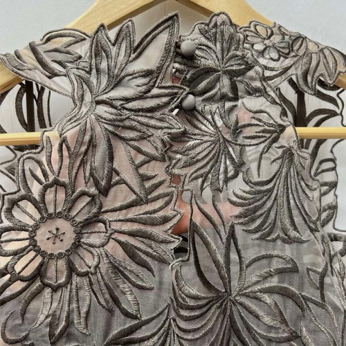 Karen Millen silk dress like new, midi, black and grey