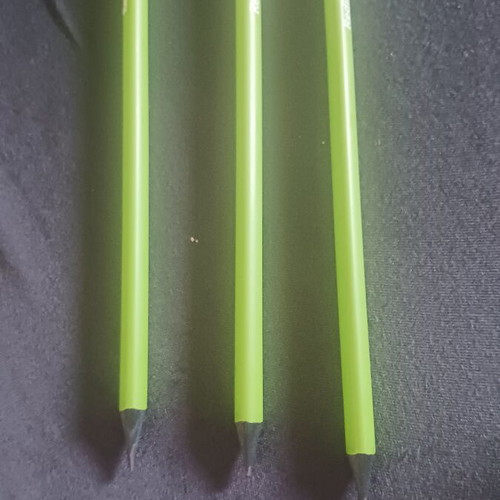 Set of 3 green HB hexagonal pencils new