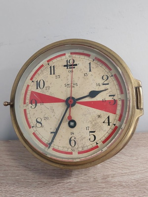 Ρολόι καραβιού Smiths Astral Radio Doom μεταχειρισμένο, μπρούτζινο δεκαετίας 60 χωρίς κλειδί