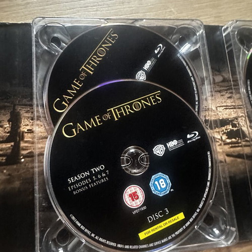 Game of Thrones The Complete Second Season Blu-Ray used with English subs