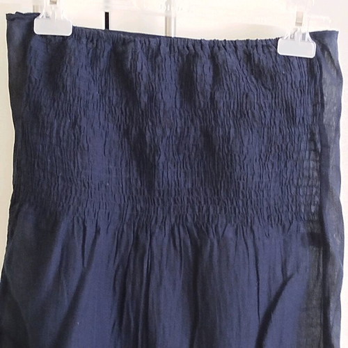 Cotton strapless Makgio blouse like new, small/medium, dark blue