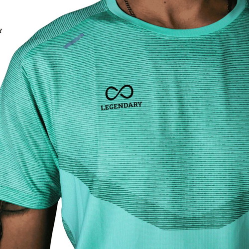Legendary turquoise coral athletic T-shirt, L size
