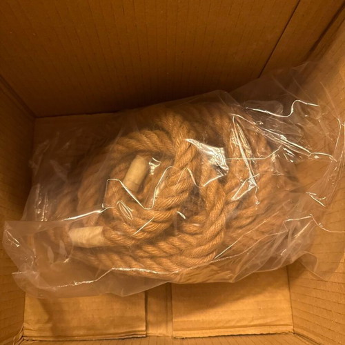 GloboStar Flexible Twisted Rope 5m 14mm Beige with Internal Cable 2x0.75mm new