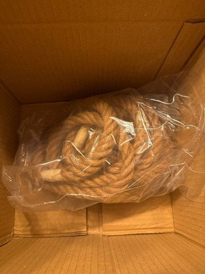 GloboStar Flexible Twisted Rope 5m 14mm Beige with Internal Cable 2x0.75mm new