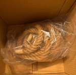 GloboStar Flexible Twisted Rope 5m 14mm Beige with Internal Cable 2x0.75mm new